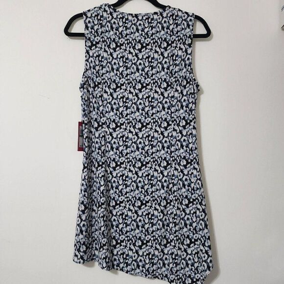 VINCE CAMUTO Women's - Size L - Blue Animal Print Sleeveless Top - Picture 3 of 6
